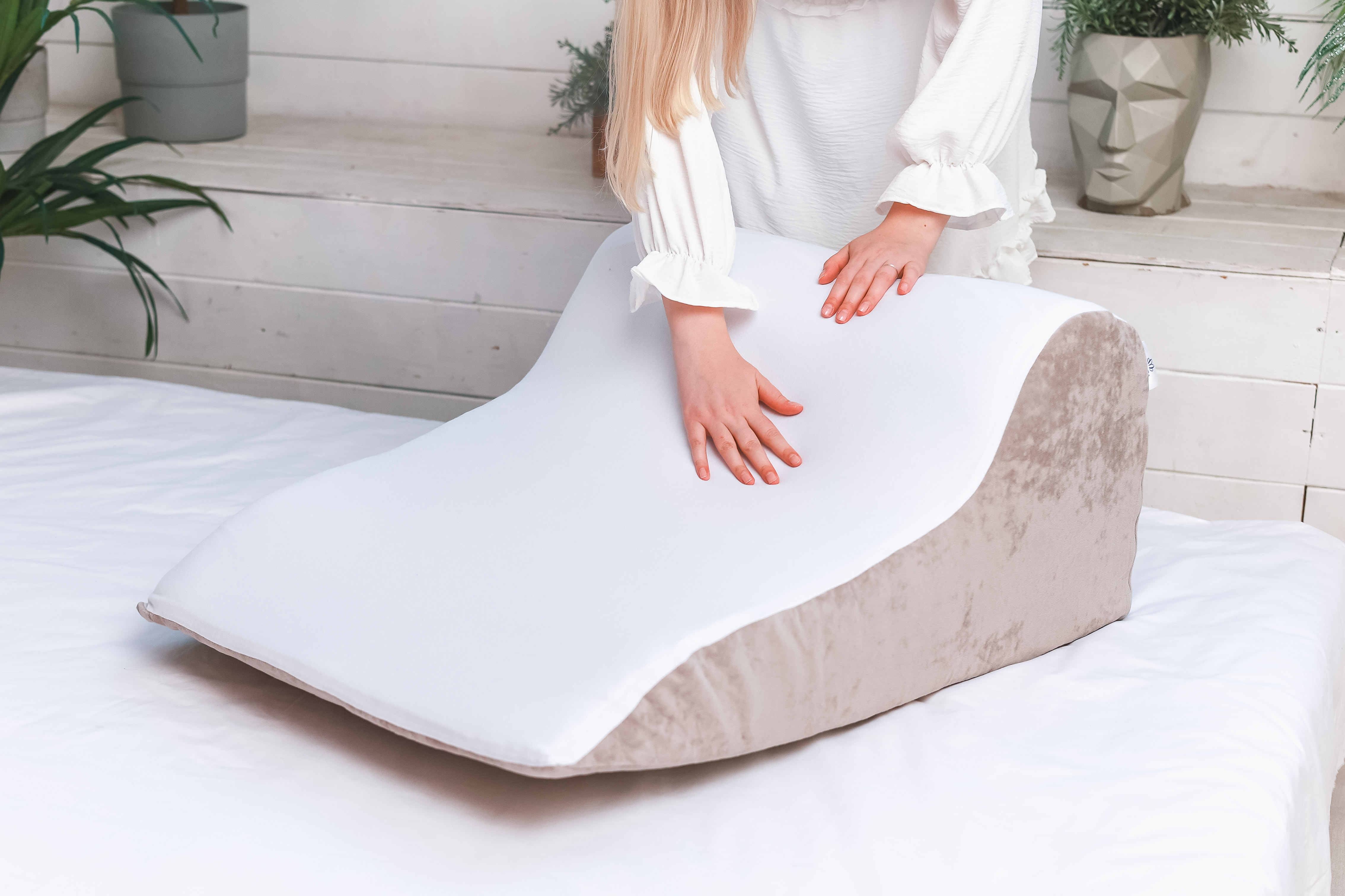 Наволочка рибана/велюр